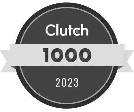 Clutch.com - Top 1000 company(2023)